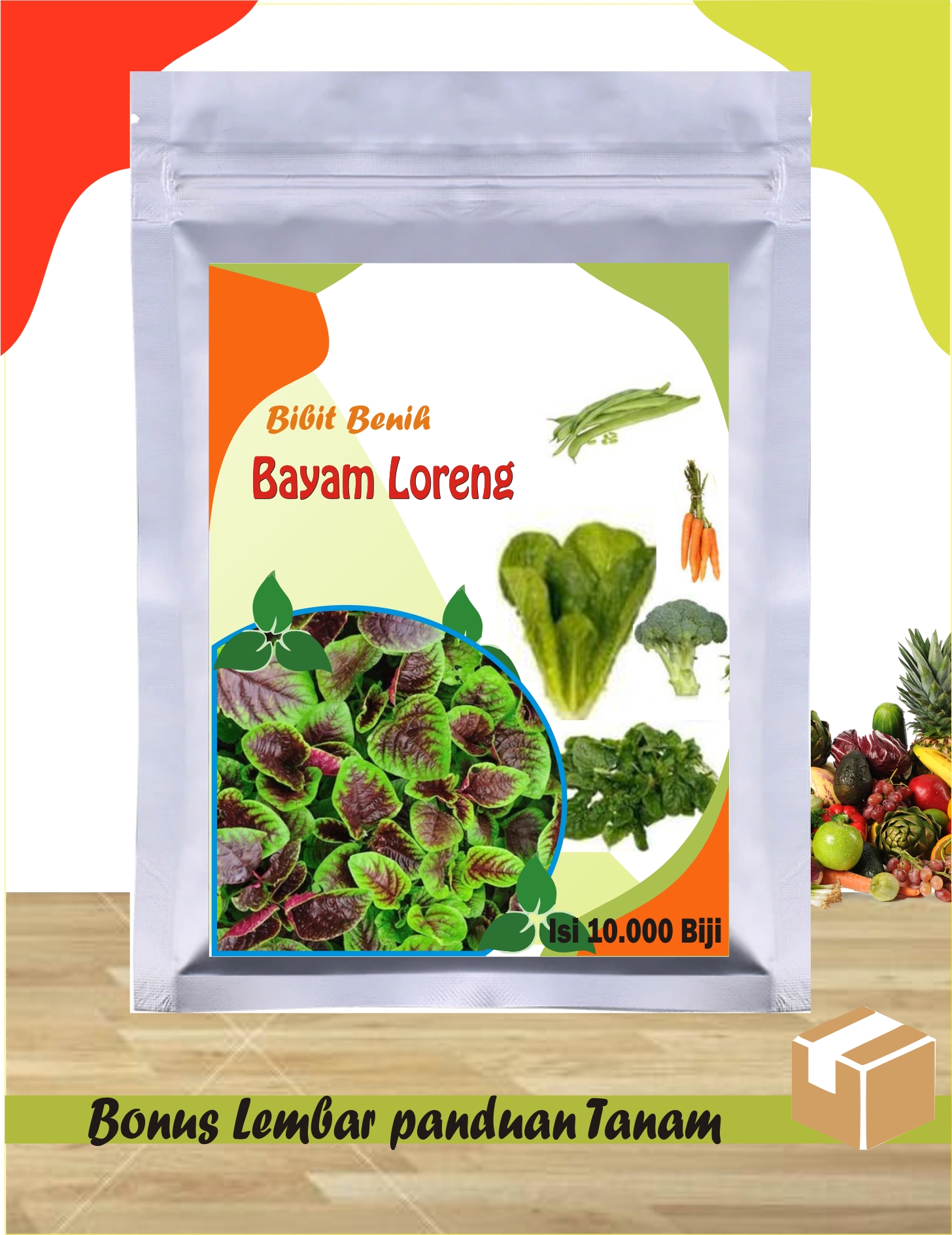 Benih Bayam Loreng | KEBUN RUMAHAN